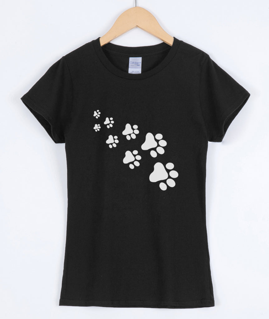 Cat Paws Printed casual female T-shirt