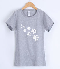 Cat Paws Printed casual female T-shirt