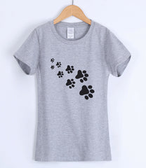 Cat Paws Printed casual female T-shirt