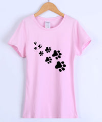 Cat Paws Printed casual female T-shirt