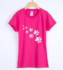Cat Paws Printed casual female T-shirt