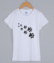 Cat Paws Printed casual female T-shirt