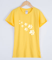 Cat Paws Printed casual female T-shirt