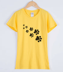 Cat Paws Printed casual female T-shirt