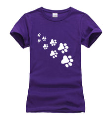 Camisetas cat paws kawaii printed t shirt