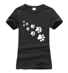 Camisetas cat paws kawaii printed t shirt