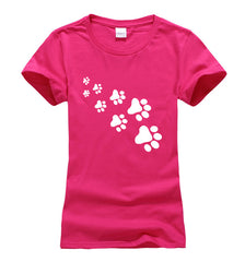 Camisetas cat paws kawaii printed t shirt