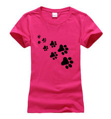 Camisetas cat paws kawaii printed t shirt