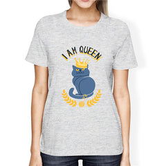 I Am Cat Queen Women's Fashion T-Shirts