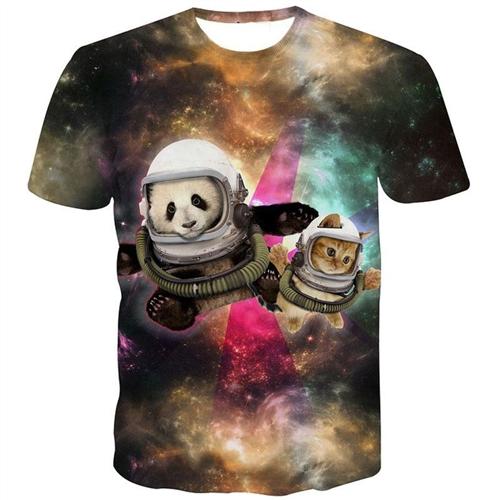 New Animal Cat Print 3D T Shirt