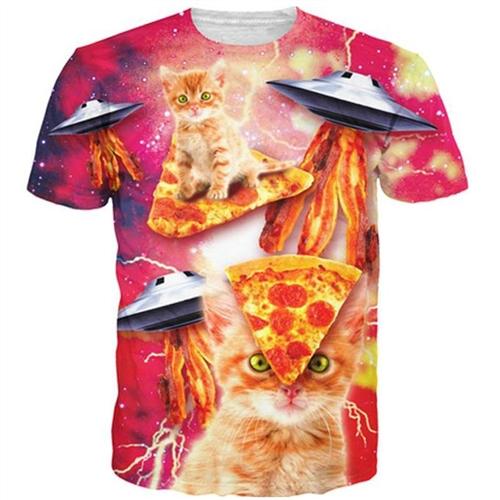 New Animal Cat Print 3D T Shirt