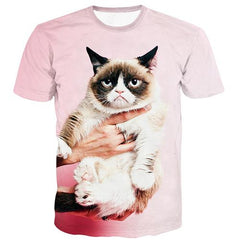New Animal Cat Print 3D T Shirt