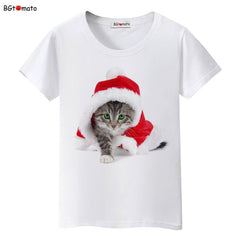 Christmas cat t shirt