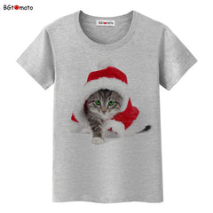 Christmas cat t shirt