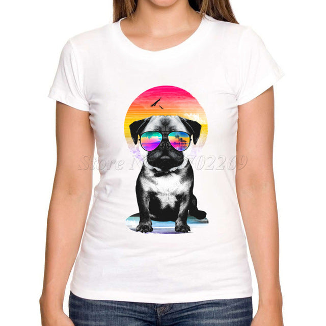 New Fashion Summer Cat Cartoon Printed T shirt