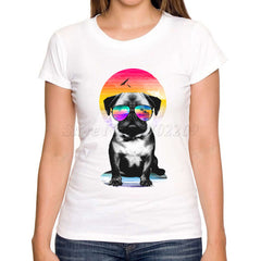 New Fashion Summer Cat Cartoon Printed T shirt