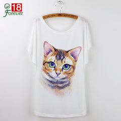 Harajuku Cute Cat T-Shirts