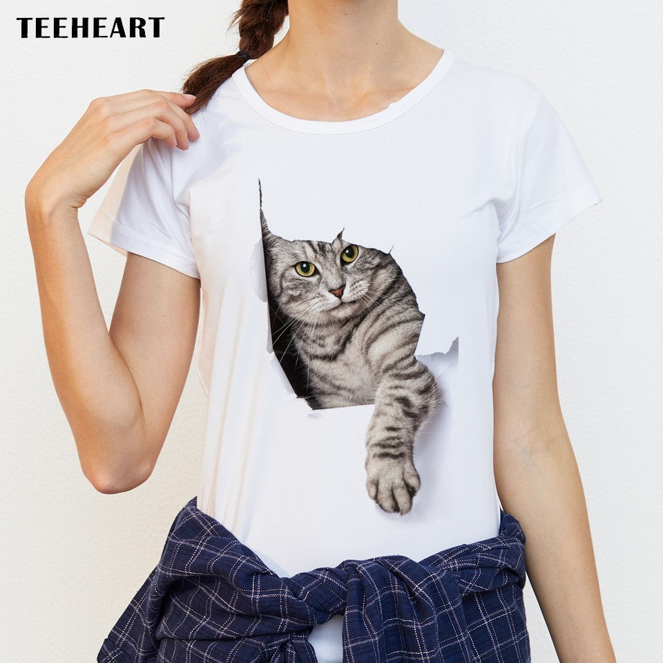 Cute Cat Design T Shirt