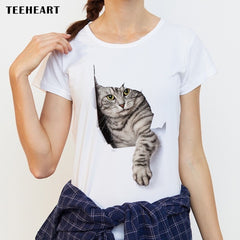 Cute Cat Design T Shirt