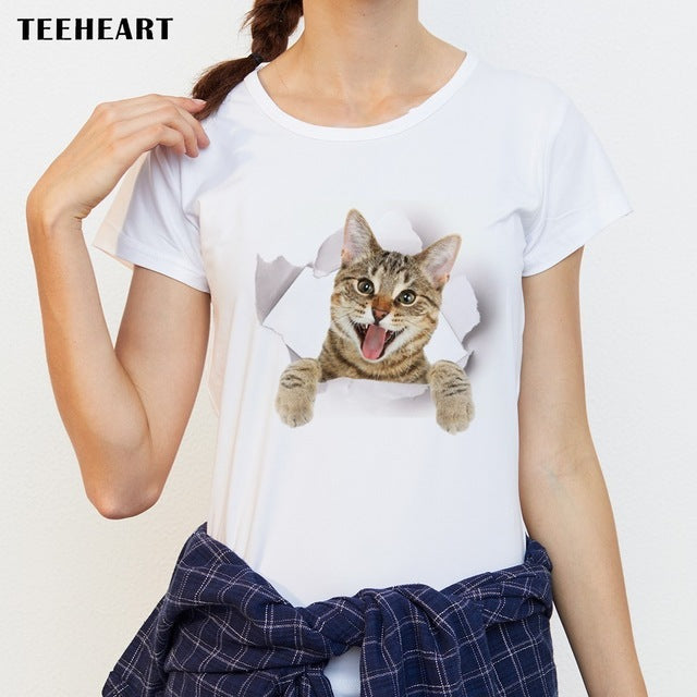 Cute Cat Design T Shirt