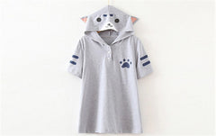 Japanese Style Cat Cartoon Women T shirt