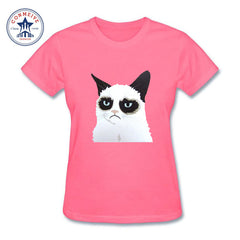 i hate you cat printed Cotton funny t shirt women