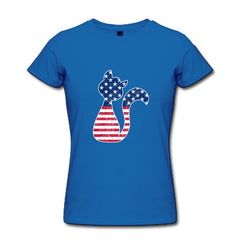 New Fashion National Flag Cat T Shirts