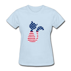 New Fashion National Flag Cat T Shirts