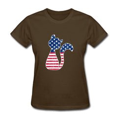 New Fashion National Flag Cat T Shirts