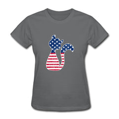 New Fashion National Flag Cat T Shirts