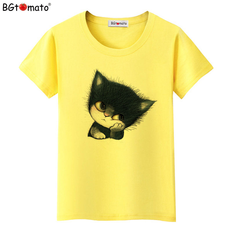 Little black cat funny t shirts
