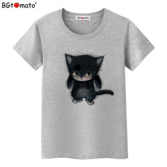 Little black cat funny t shirts