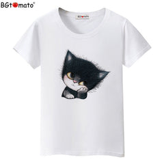 Little black cat funny t shirts