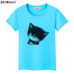Little black cat funny t shirts