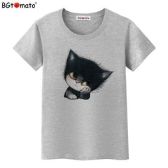 Little black cat funny t shirts