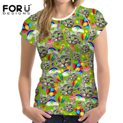 High Quality Summer Cotton 3D Print Casual Short Sleeve T-Shirt