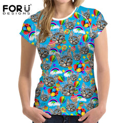 High Quality Summer Cotton 3D Print Casual Short Sleeve T-Shirt