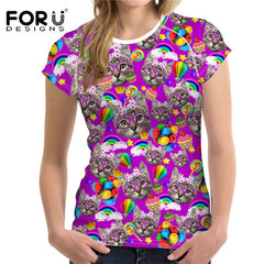 High Quality Summer Cotton 3D Print Casual Short Sleeve T-Shirt