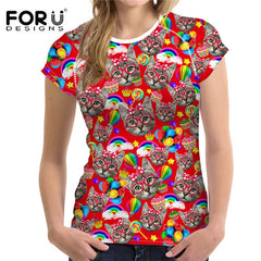 High Quality Summer Cotton 3D Print Casual Short Sleeve T-Shirt