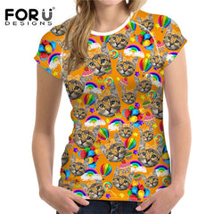 High Quality Summer Cotton 3D Print Casual Short Sleeve T-Shirt