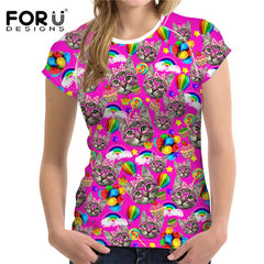 High Quality Summer Cotton 3D Print Casual Short Sleeve T-Shirt